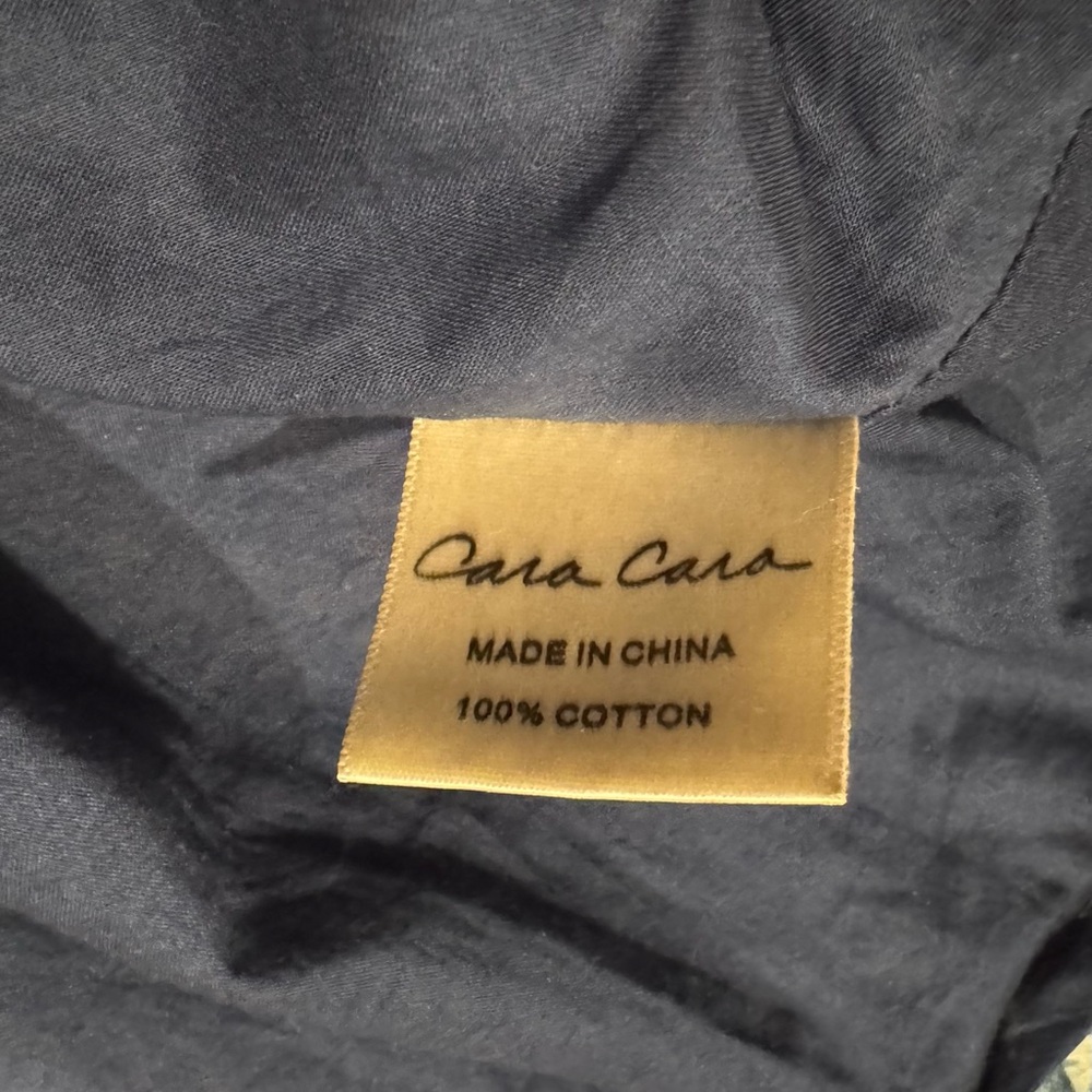 Cara Cara Bellport Blue Midi Floral Dress Fit & Flare Sweetheart Neck Designer - Picture 7 of 10